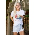 thumbnail image 3 of Country Strong Sassy Watercolor Horse Women's Plus Size Graphic Tee Brisco Brands 2X, 3 of 4