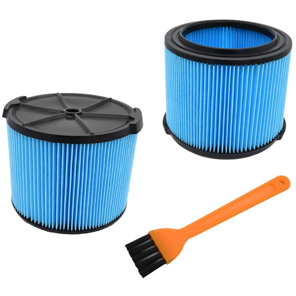 VF3500 Filter for Ridgid Shop Vac Filter, VF3500 Replacement Filter for Rigid 4 Gallon Shop Vac Filters, 3-Layer Wet/Dry 3-4.5 Gallon Vacuum Dust Filters Wd4070, Wd3050, WD4080, WD4522 (2 Pack)