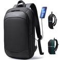 thumbnail image 1 of Mochila empresarial hk para hombre, 43 cm, delgada, impermeable, portátil de 17 pulgadas, 1 of 9