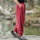 thumbnail image 5 of Pantalones largos para hombre, lisos, informales, con múltiples bolsillos y botones, para exteriores, rectos, para fitness, cargo, poliéster, 5 of 6