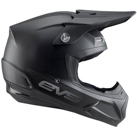 EVS HE20T5S-BK-L T5 Solid Youth Helmet, Matte Black - Large