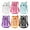 Multicolor, variant on WuPing 6 Pcs Mesh Water Bottle Holders with Adjustable Shoulder Strap, Water Bottle Carrier Bag, Easy Clean, for Hiking, Walking, Travel, Gym