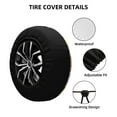 thumbnail image 4 of ZNDUO Pink Watermelon Floral Pattern Spare Tire Cover, Universal Spare Tire Wheel Covers 15 inch, 4 of 8