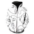 thumbnail image 1 of Sudadera con capucha y cremallera para hombre, con retrato de línea abstracta, estampado 3D, ropa de calle Harajuku 2024, gran oferta, moda hip hop, manga larga, unisex, primavera, 1 of 6