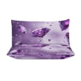 thumbnail image 4 of Purple Diamonds Quilt Cover Set Fashionable Printed Bedding Covers with Pillowcase Home Textiles, King (90"x102"), 4 of 5