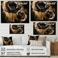 thumbnail image 4 of Designart Black And Gold Popy Flowers II Canvas Wall Art, 4 of 5