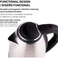 thumbnail image 4 of Hervidor Eléctrico 2L de Acero Inoxidable | Ebullición Rápida en Minutos | Seguro, Durable y con Apagado Automático | Ideal para Té, Café y Cocina Diaria, 4 of 14