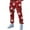 X54-Red, variant on Men's Christmas Pants Wide Leg Xmas Cartoon Prints Pj Bottoms With Drawstring Pockets Pajama Pants Fashion Gift Watermelon Red M