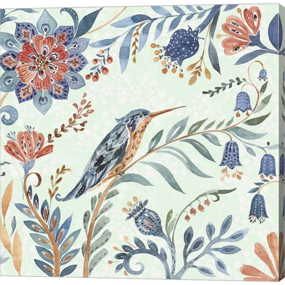 Birds and Flowers IV by Irina Trzaskos Studio, Canvas Wall Art