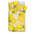thumbnail image 1 of Juego de cama con fondo de estampado de limones, 1 of 5