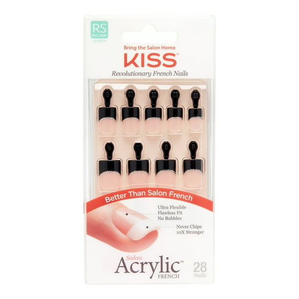 Kiss Salon Acrylic French Nails Simple Life Walmart Com