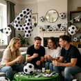 thumbnail image 6 of 40in Black And White Soccer Ball Number 4 Football Balloon Large Digit 4 | Suitable For Birthday Soccer Themed Party Decorations, 6 of 8