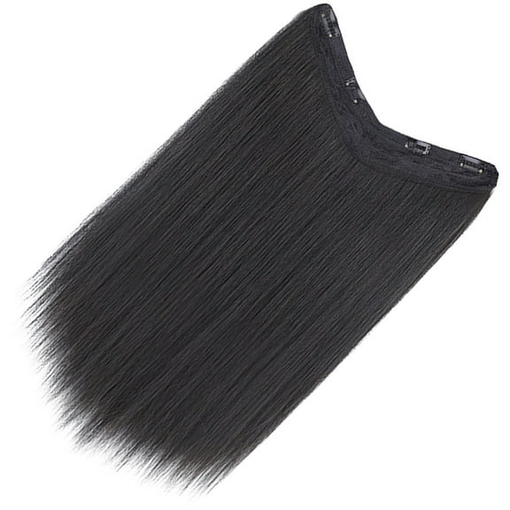 BESTYASH V-Shaped Hair Extensions Long Straight Synthetic Hair Women 1Pack