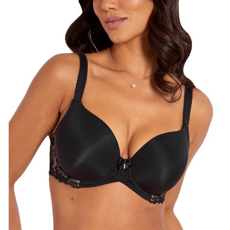 

Pour Moi Sofia Padded T-Shirt Underwire Bra (3835) 34E Black