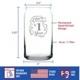 thumbnail image 4 of Bevvee Beer Can Pint Glass 16 oz Cheers 1 Year 1st Anniversary Gifts Beer Glasses, 4 of 4