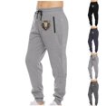 thumbnail image 1 of Styesk Men's Pants Men's Sports Pants Tapered Running Exercise Pants Drawstring Running Pants Printed Pants, 1 of 1