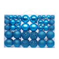 thumbnail image 3 of 100 adornos navideños en forma de bola para regalar en festivales, fiestas, bodas y hogares. Azul, 3 of 9