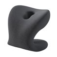 thumbnail image 2 of Reposacabezas para silla de oficina con soporte para el cuello para adultos y estudiantes, lavable, versátil y se adapta a la mayoría de las sillas de oficina. Gris oscuro, 2 of 9