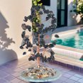 thumbnail image 4 of Iumwxz Natural Rose Quartz Crystal Money Tree for Feng Shui and Chakra Healing Artificial Bonsai with Agate Base 12.5cm x 6cm Decorative Tree for Home or Office, 4 of 7
