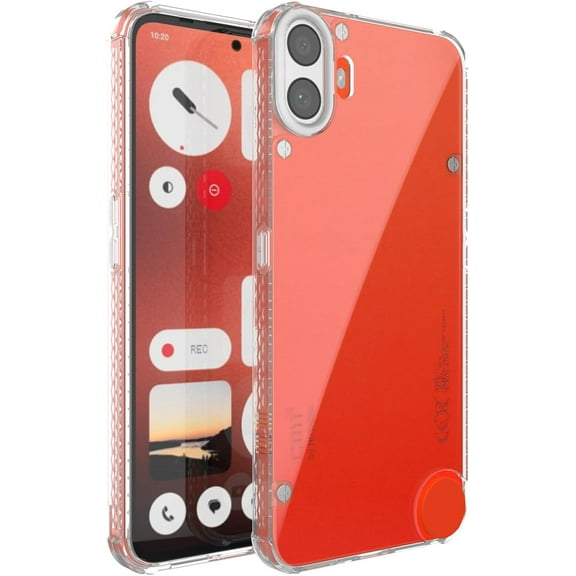 TUDIA SKN Designed for Nothing CMF Phone 1 Case - [Reinforced Corners] Slim - Clear