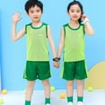 thumbnail image 3 of MHZLDYZ Toddler Boy Clothes 3T Toddler Boys Girls Sleeveless Fashion Patchwork Color Breathable Mesh Cool Tops Shorts 2Pcs Sports Outfits Clothes Set Toddler Boys Summer Clothes (Green,110), 3 of 5