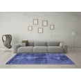 thumbnail image 3 of Ahgly Company Indoor Rectangle Oriental Blue Industrial Area Rugs, 2' x 4', 3 of 4