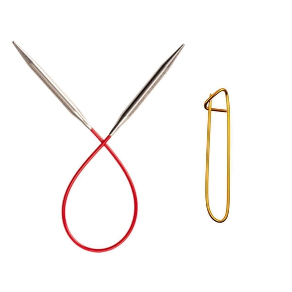 Agujas de tejer circulares ChiaoGoo rojas 23 cm US 4 (3,5 mm)