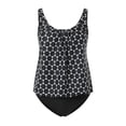 thumbnail image 6 of Wamejoo Womens Blouson Tankini Top No Bottom Loose Fit Swim Top Modest Tank Top (Black, M), 6 of 9