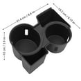 thumbnail image 3 of BotaniNest Universal Cup Holder Expander Insert Organizer With Slip Base And Adjustable Design For Enhanced Console Storage, 3 of 6