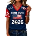 thumbnail image 2 of 2026 Soccer Cup Fan Jersey for Women Short Sleeve Country Football Shirt USA World Soccer Flag Printed & Soccer Graphic T Shirts, 2 of 4