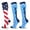Red Blue Blue, variant on 3 Pairs Medical Sport Compression Socks - 15-20mmhg Graduated Knee-High Support for Men & Women, Ideal for Soccer, Running, and Nurses