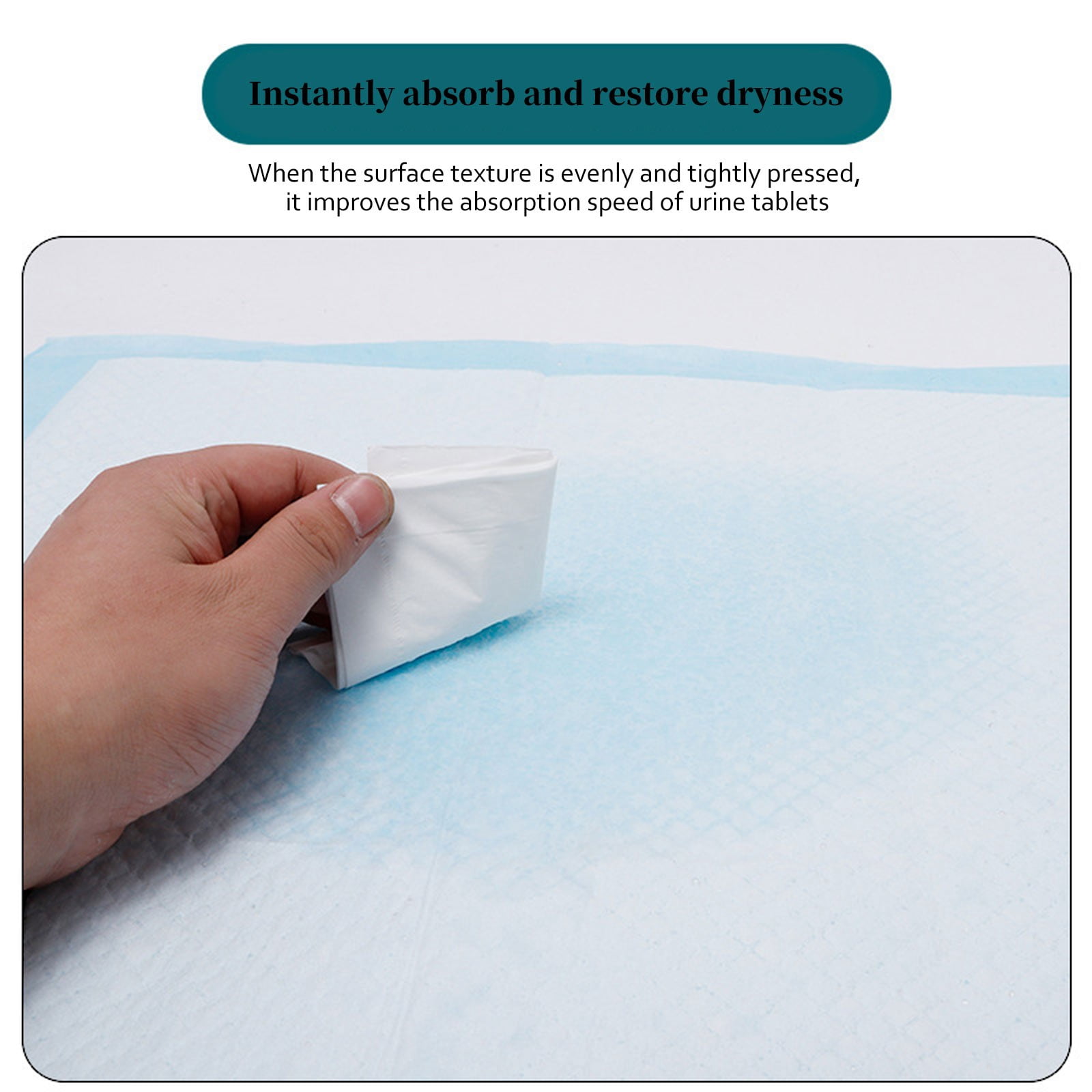100 Pack Disposable Changing Pad,High Absorbent Diaper Changing Pads,Waterproof Leak Proof Disposable Underpads Incontinence Bed Pads,13X18inch