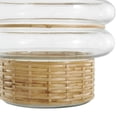 thumbnail image 5 of DecMode 12", 10"H Handmade Rattan Wrapped Glass Vase, Set of 2, 5 of 9
