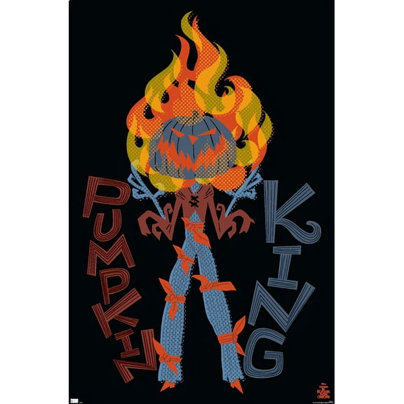 Disney Tim Burton's The Nightmare Before Christmas - Pumpkin King Wall Poster, 22.375" x 34"