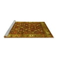 thumbnail image 2 of Ahgly Company Machine Washable Indoor Rectangle Oriental Yellow Industrial Area Rugs, 2' x 4', 2 of 4