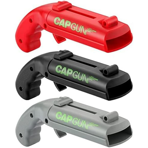 Cap Gun Beer Bottle Opener, Bottle Openers party favors [ 3 in 1 Pack] Gamer bottle opener for BBQ, Party, Bar, Drinking Bottle Opener with family, friends and drinking buddies
