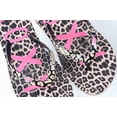 thumbnail image 2 of Roxy Womens Simba Love V Leopard Flip Flops Sandals Pink - 7, 2 of 2