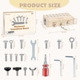thumbnail image 6 of Vanplay Busy Board Toys for 3-5 Year Olds – Montessori Screwdriver Board Set with Lock and Key, Wooden Kid Tool Set for Boys, Birthday Gift for 3 Year Old, 6 of 7