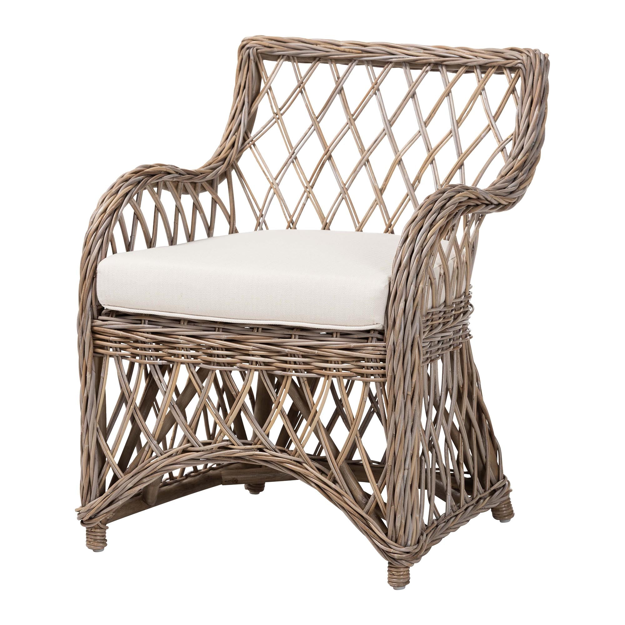 bali & pari Debra Boho Armchair, Kubu Grey