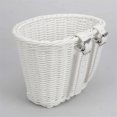 thumbnail image 4 of 1Set Rattan Wicker Bicycle Front Basket+Bell++Stickers Adjustable Handwoven Adult Bike Handlebar Accessories, 4 of 5