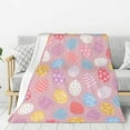 thumbnail image 2 of Yibo Bunny Flower Blanket Flannel Soft and Comfortable Anti-static Bed Sofa Blanket, 2 of 6