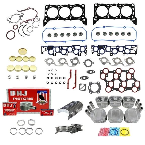 DNJ EK4120A Engine Rebuild Kit Fits Cars & Trucks 1998-2000 Ford E-150 Econoline E-150 Econoline Club Wagon E-250 Econoline F-150 4.2L OHV V6 12V 256cid VIN 2