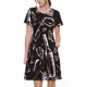 thumbnail image 1 of Balery Wine Seamless Vestidos sueltos de manga corta para mujer, vestidos de verano 2025, vestidos casuales de corte A con vuelo., 1 of 6