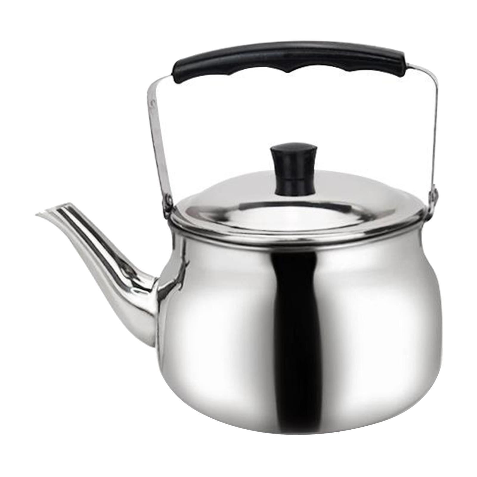 Stove Top Whistling Tea Kettle - Only Culinary Grade Stainless Steel Teapot  with Cool Touch Ergonomic Handle and Straight Pour Spout - Tea Maker  Infuser Strainer Included 