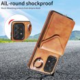 thumbnail image 2 of Allytech Galaxy A73 5G Case Wallet with Cards Holder & Detachable Shoulder Strap, Ring Holder Kickstand Vintage PU Leather Shockproof Wallet Case Cover for Samsung Galaxy A73 5G - Brown, 2 of 14