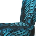 thumbnail image 4 of Designart "Whimsy Among Turquoise Ferns I" Blue Ferns Upholstered Accent Chair - Modern Arm Chair For Living Room, 4 of 7