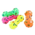 thumbnail image 2 of SPRING PARK Pet Dog Puppy Cat Toys–Pet Chew Toy Soft Small Rubber Bone Squeaky Colorful Dot Toy for Puppy Games, 2 of 7