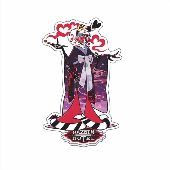 For Hazbin Hotel Series Valentino Vox Charlie Morningstar Vaggie Acrylic Stand Custom Cartoons Desktop Ornament Festival Gift