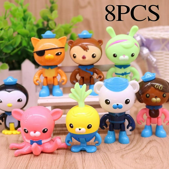 8pcs/set The Octonauts Figures Octo Crew Pack Playset Action Figure Doll Toy Ornament Fans Gift-HAPDEN