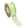 thumbnail image 1 of GUOOL 10 Meters Butterfly Printed Chiffon Ribbon Sewing Embellishment Light Green, 1 of 8